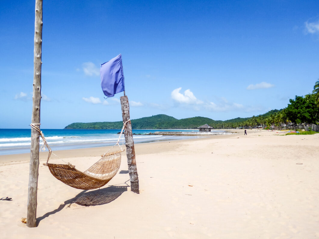 Nacpan beach, palawan, visayas eilanden filipijnen