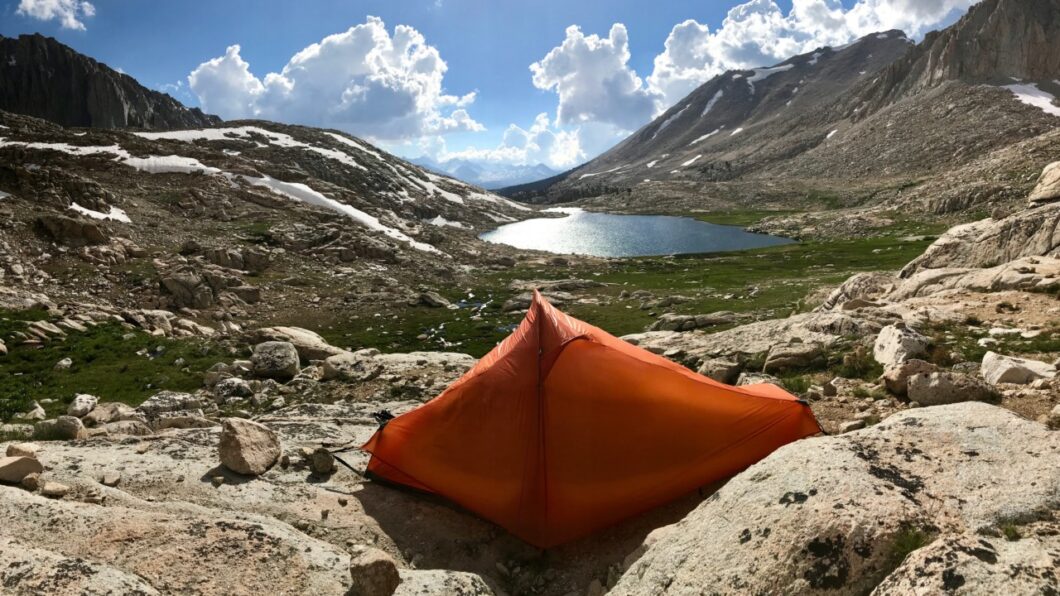 Camping over Guitar Lake