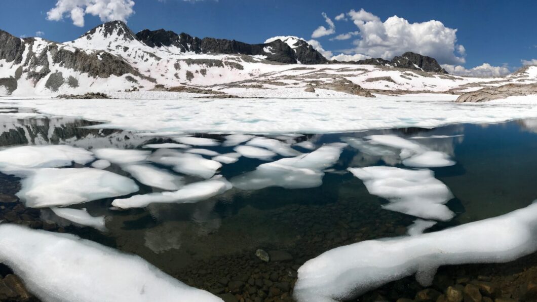 Frozen Lake on Muir Pass