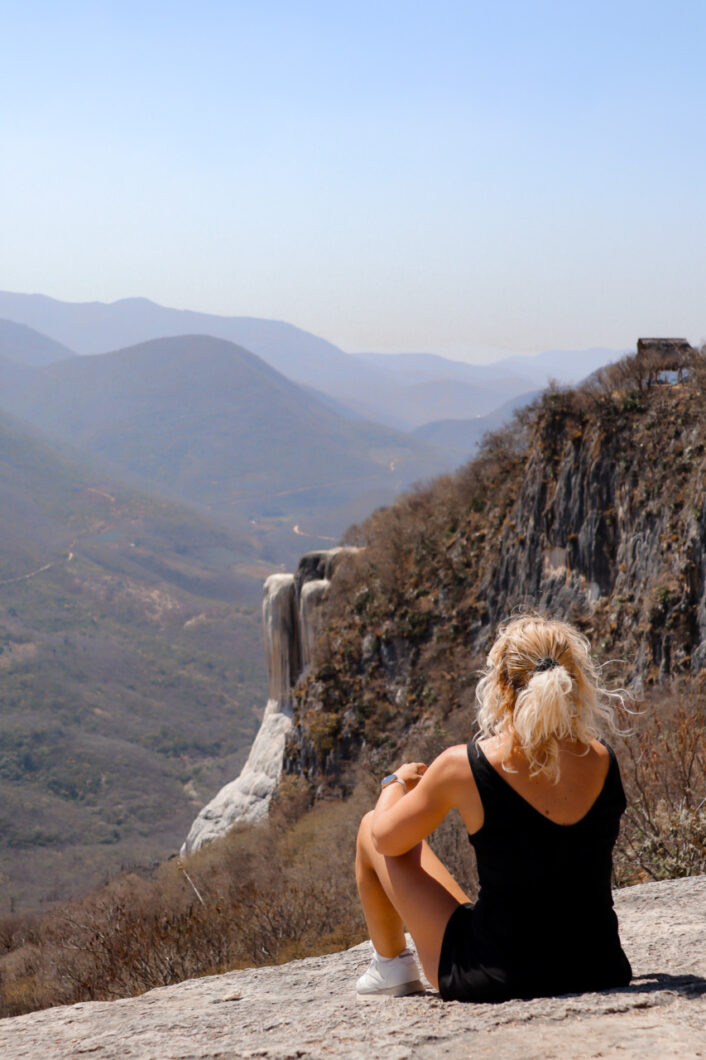 uitzicht hierve el agua oaxaca