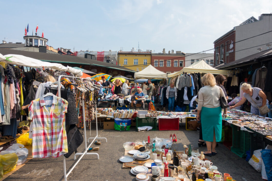Krakau Polen vlooienmarkt