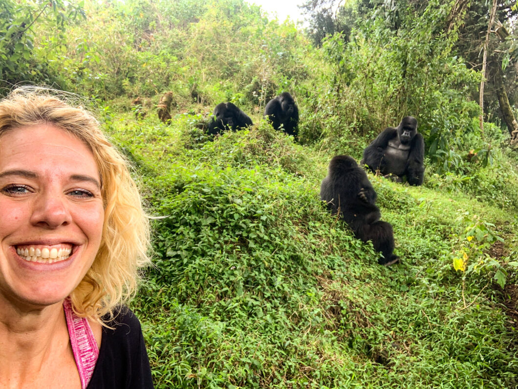 Annemarie, rwanda gorilla trekking