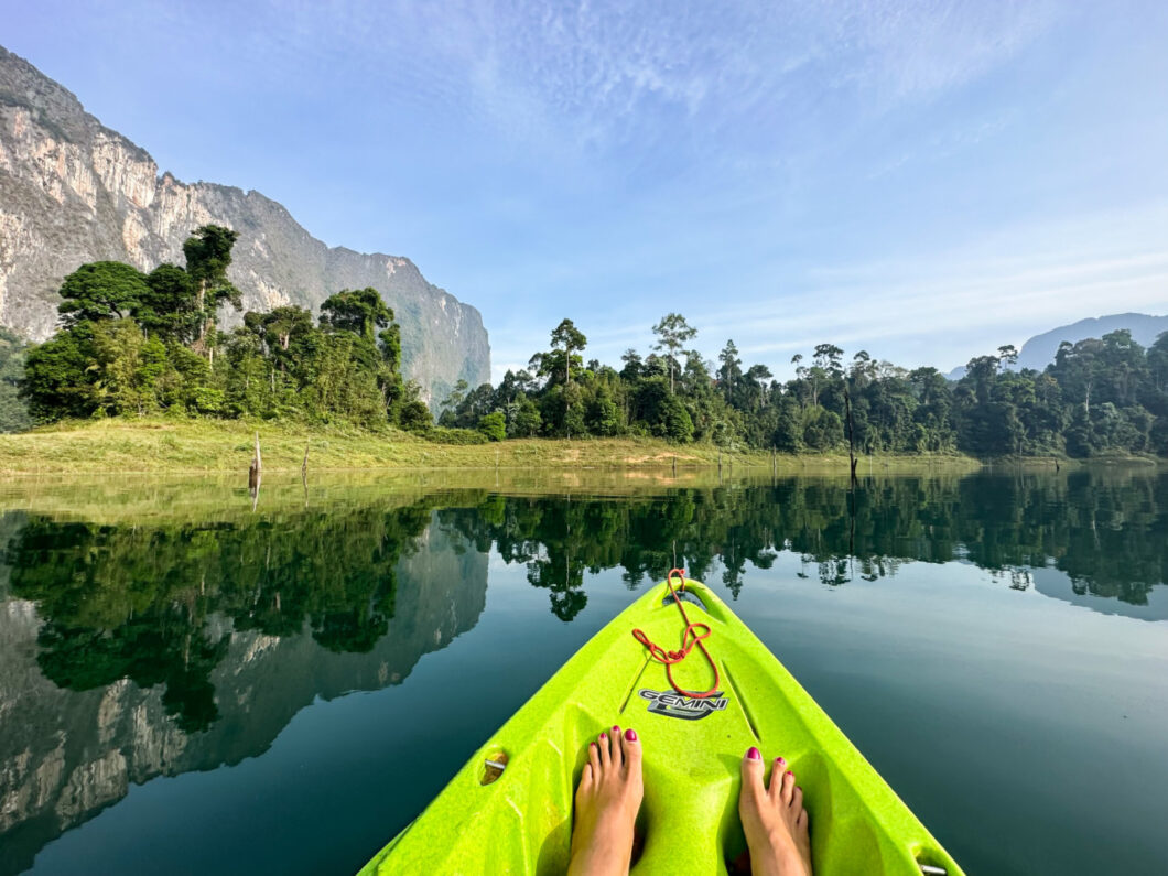 kayakken khao sok meer thailand