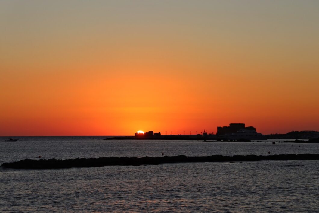 sunset paphos