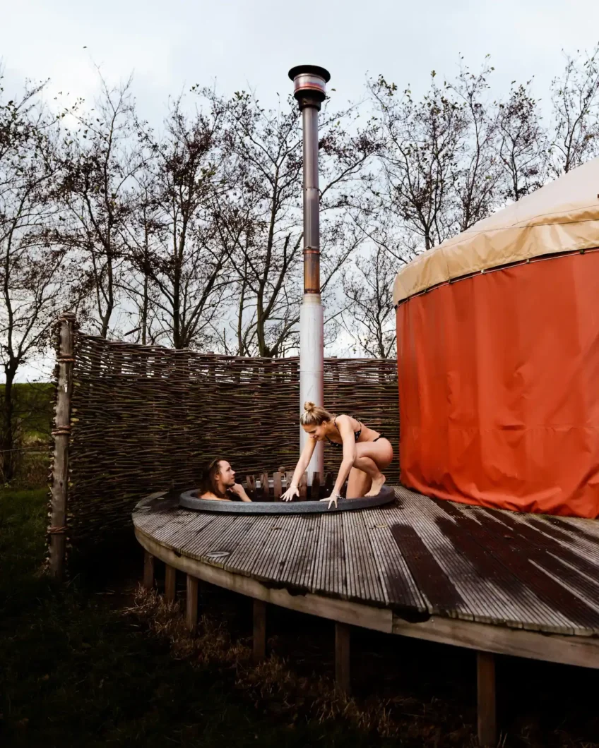 yurt hottub