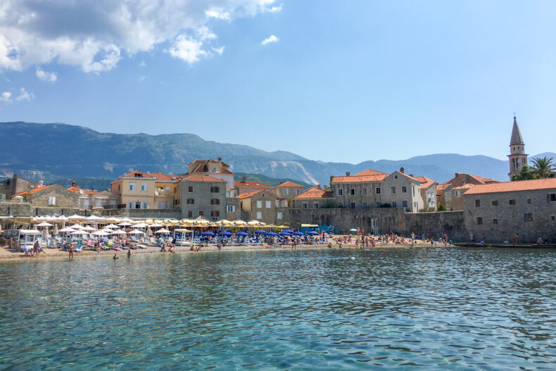 strand budva montenegro