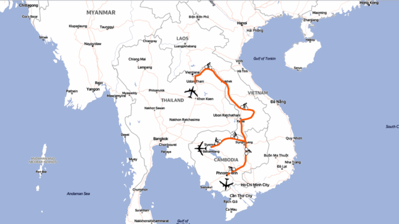 fietsreis mekong route
