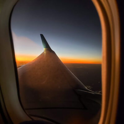 vliegtuig zonsopkomst