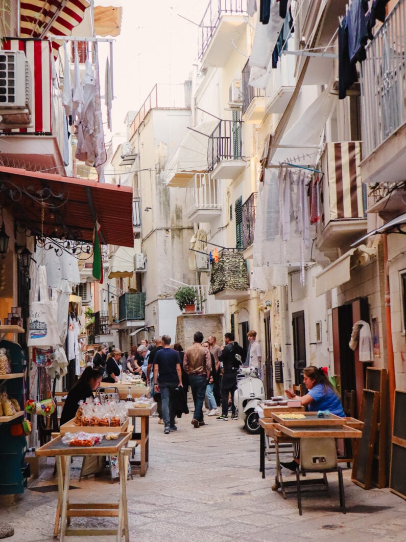 Strada delle orecchiette pastastraatje Bari