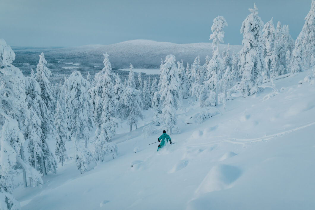 Skiën in Levi Finland