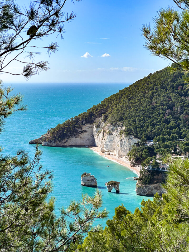 Uitzicht Sentiero Natura trail Italie