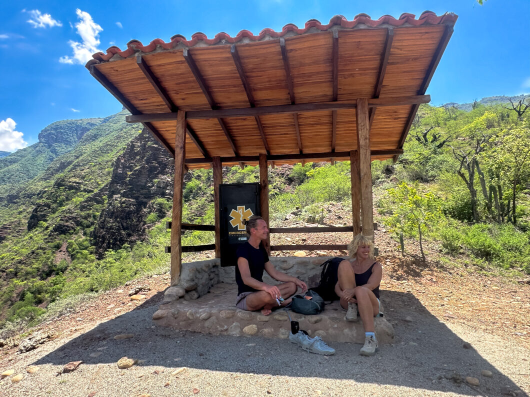 schaduw in de chicamocha canyon