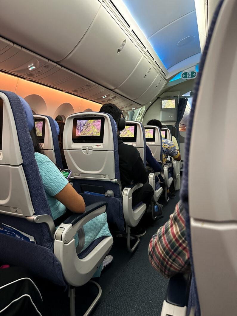 entertainment vliegtuig, aireuropa