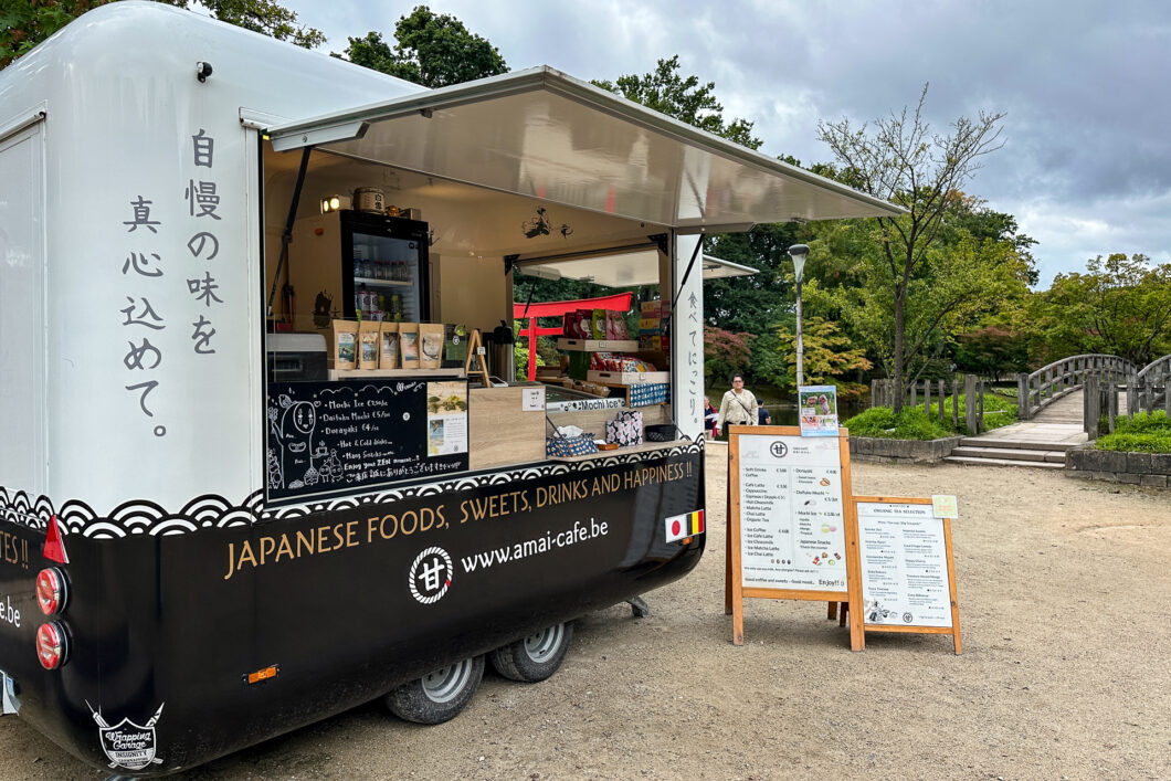 Foodtruck met Japanse gerechten in de Japanse Tuin van Hasselt
