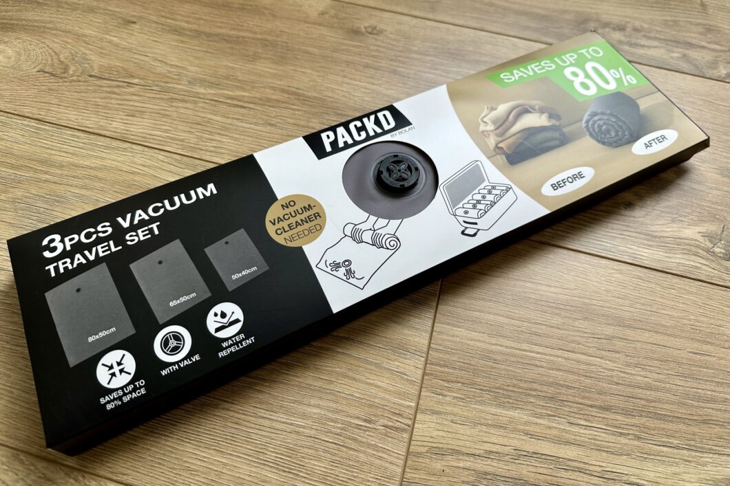 De verpakking van de vacuumzakken van de Action van 4,95 euro