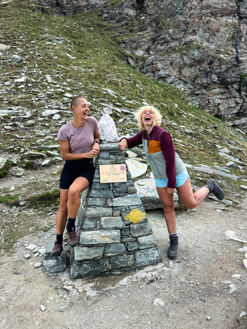 Col Pinter, huttentocht Gressoney-Rifugio Crest